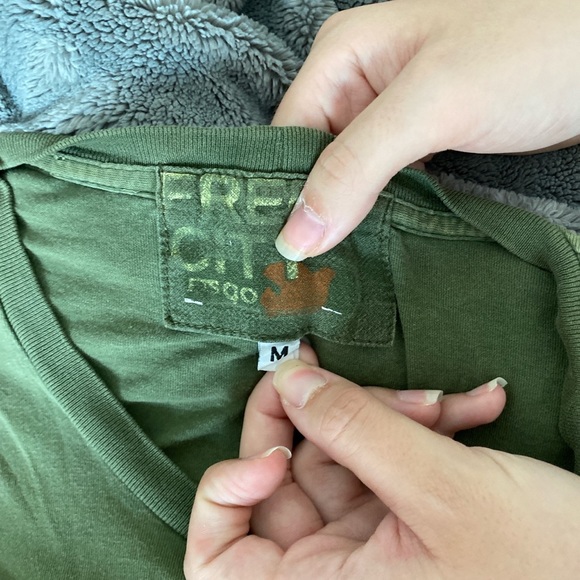Army green FREECITY t shirt - Picture 2 of 4